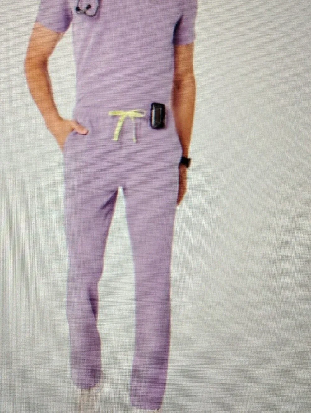 Figs Lavender Dew Large Male Pisco Scrubs. New in bag, never worn
